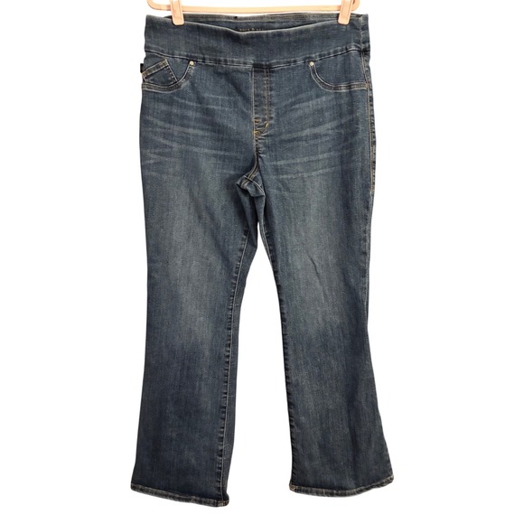 Rock & Republic Denim - Rock & Republic Fever Pull On Bootcut Jeans Womens 18 Medium Wash Denim Rx
